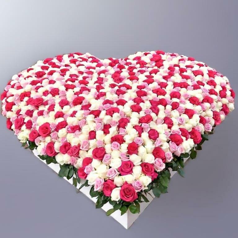 Букет Розовое Сердце&nbsp;