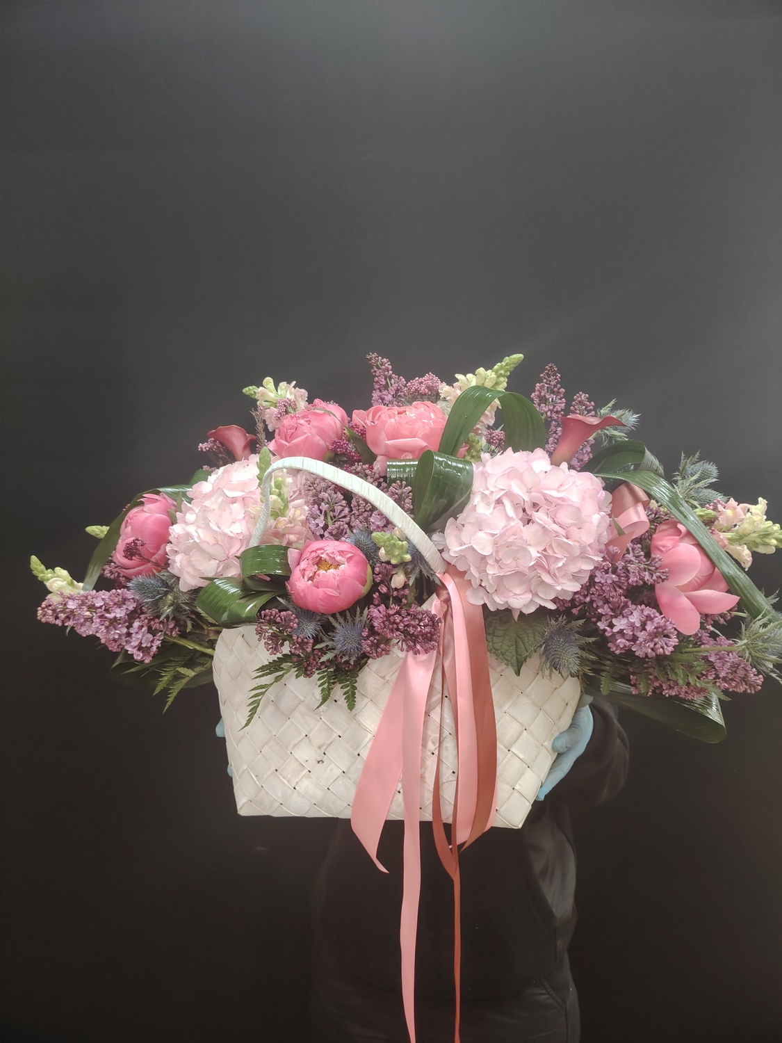 букет в корзинке